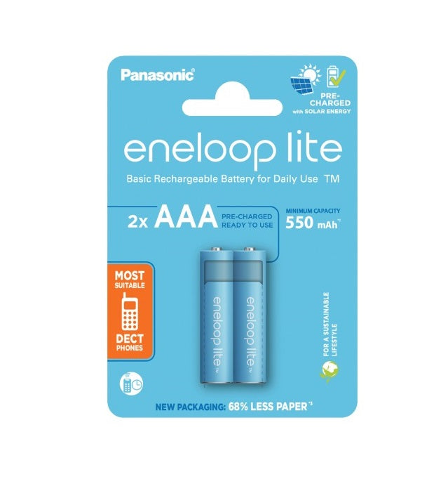 PANASONIC (Eneloop) lite BK-4LCCE AAA 550mAh – (2 Stk.)