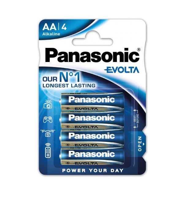 PANASONIC Evolta Alkaline LR6 AA – (4 Stk.)