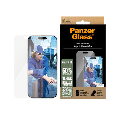 PanzerGlass Classic Fit Displayschutz (1 Stück) für iPhone 16 Pro