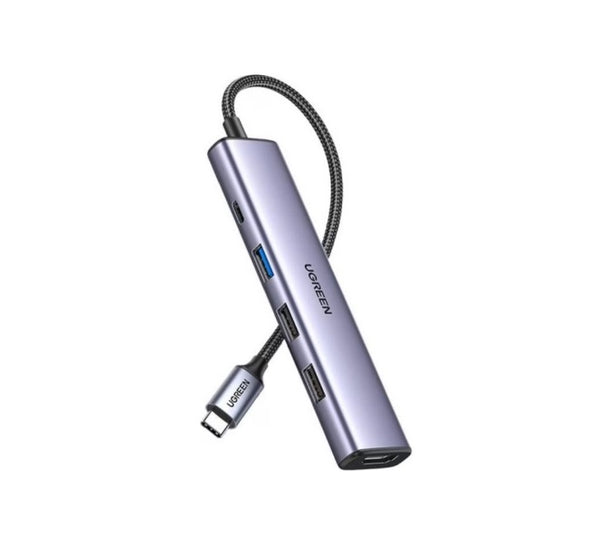 UGREEN USB-C 5-in-1 Hub CM478 Aluminiumlegierung – Silber
