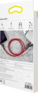Baseus Cafule Kabel USB für iP 2.4A 0.5m Rot+Rot (CALKLF-A09)
