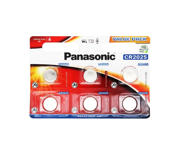 PANASONIC Lithium CR2025 – (6 Stk.)