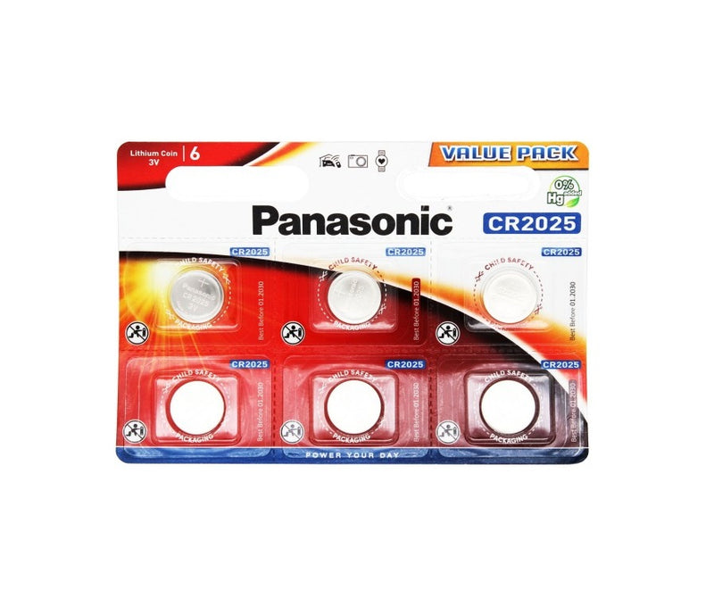 PANASONIC Lithium CR2025 – (6 Stk.)