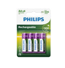 PHILIPS Wiederaufladbar HR6 AA 1300mAh – (4 Stk.)
