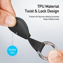 Dux Ducis Hülle (TPU / 4er Pack) Apple AirTag Schwarz+Blau+Grün+Pink