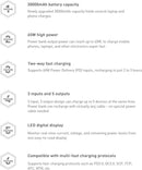 Baseus Amblight Power Bank 30000mAh 65W Overseas Edition Schwarz (PPLG000101)