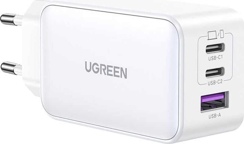 UGREEN CD244 65W USB-A / 2x USB-C GaN Schnellladegerät - Weiß