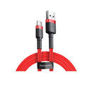 Baseus USB-A auf USB-C Kabel 3m USB 2.0 Schwarz, Rot (CATKLF-U09)