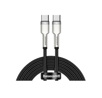 Baseus USB-C auf USB-C Kabel 2m USB 2.0 Schwarz (CATJK-D01)
