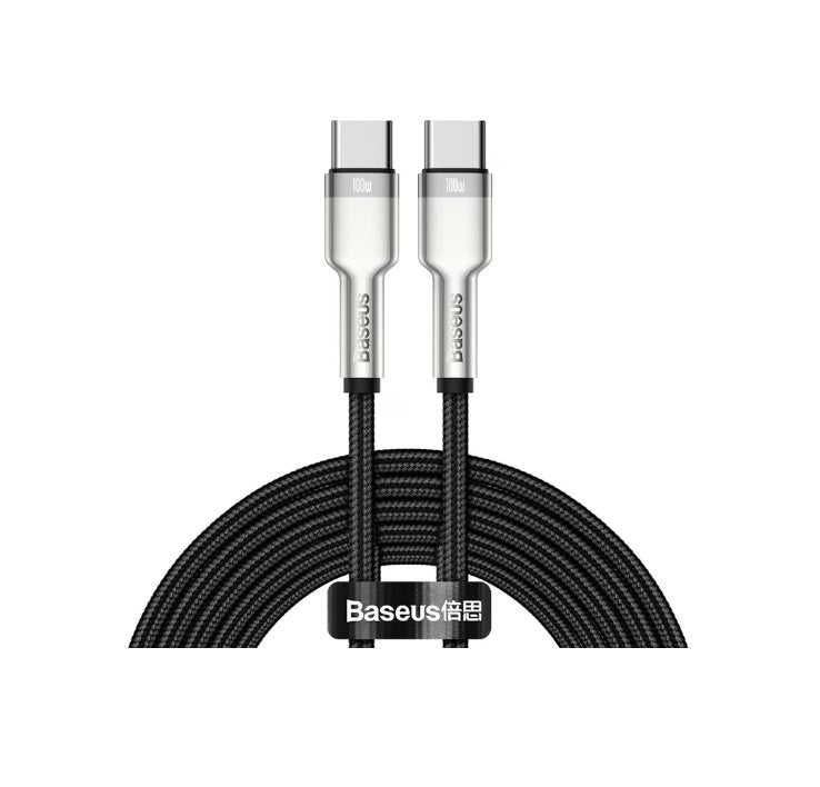 Baseus USB-C auf USB-C Kabel 2m USB 2.0 Schwarz (CATJK-D01)