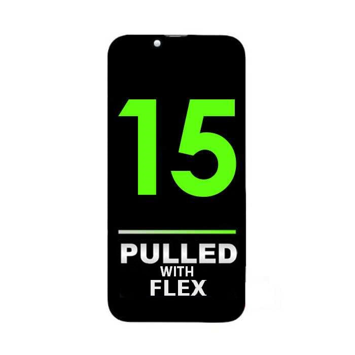 iPhone 15 Pulled With Flex OLED Assembly Display Bildschirm