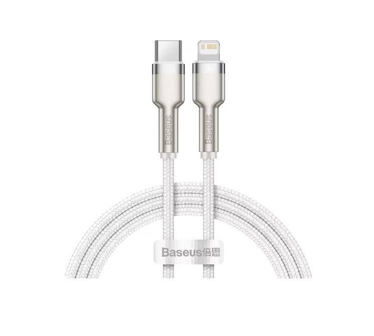 Baseus USB-C auf Lightning Kabel 2m USB 2.0 Weiß (CATLJK-B02)