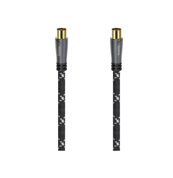 Hama 120 dB Koax-Stecker auf Koax-Kupplung – Hochwertige Signalübertragung