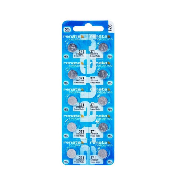 RENATA Uhrenbatterie 371 – (10 Stk.)