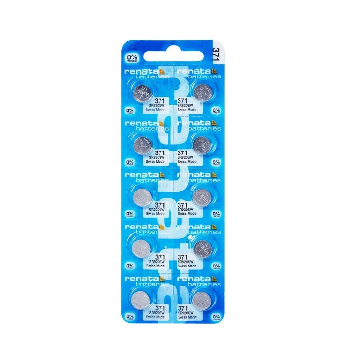 RENATA Uhrenbatterie 371 – (10 Stk.)