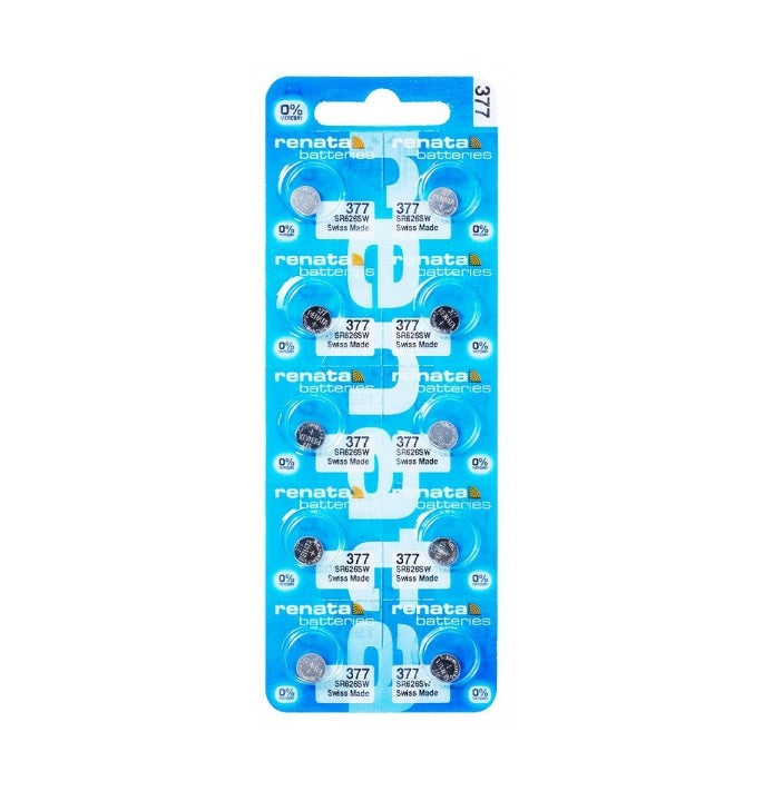 RENATA Uhrenbatterie 377 – (10 Stk.)