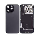 Back Glass + W/Small Component Vormontiert für iPhone 16 Pro Max (Schwarz Titan)