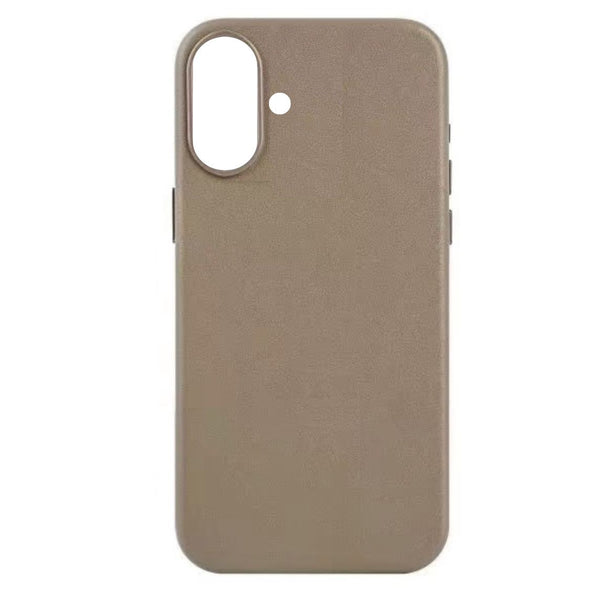 Echtleder Case Hülle Mit MagSafe für iPhone 16 Plus - Taupe