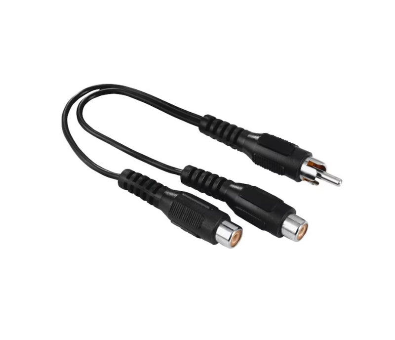 Hama Subwoofer-Audioadapter – Cinch-Stecker auf 2 Cinch-Kupplungen