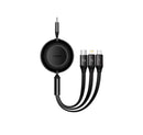 Baseus 3-in-1 Multiladekabel 1.1m USB 3.2 Schwarz (CAMJ010201)