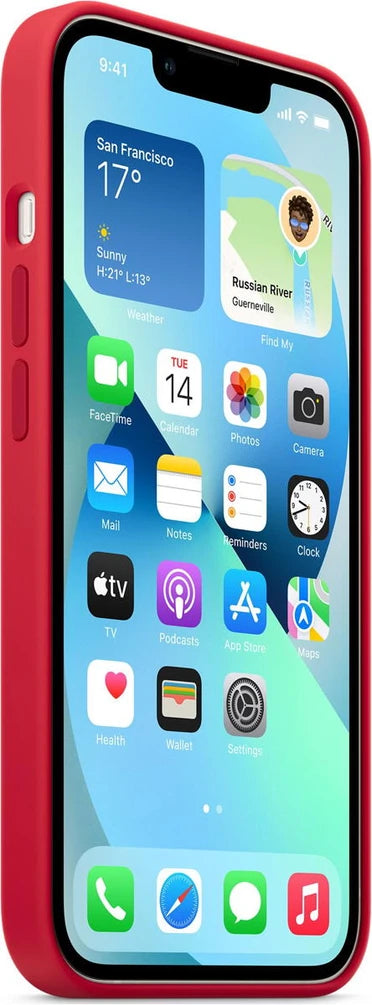 iPhone 13 Apple Silikon Case mit MagSafe MM2C3ZM/A - Rot