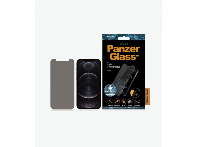 PanzerGlass Screen Protector Privacy 1 Stück, iPhone 12, iPhone 12 Pro