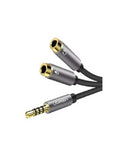 UGREEN 3,5mm Headset Splitter Kabel für Mikrofon & Audio – Schwarz