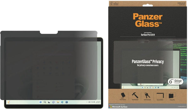 PanzerGlass Tablet-Schutzfolie Privacy Surface Pro 8, 9 und X Gen. 13