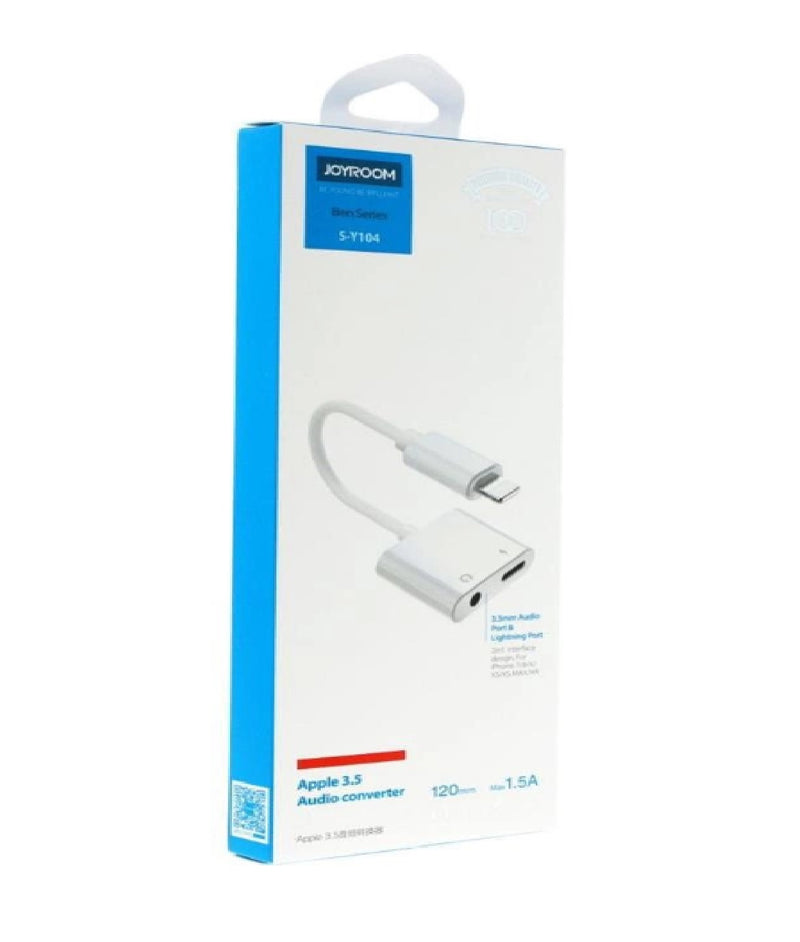 Joyroom Lightning auf 3.5mm Audio- & Ladeadapter – Dual-Port (S-Y104)