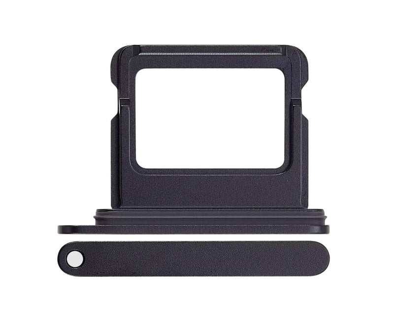 Single Sim Card Tray für iPhone 16 / 16 Plus (Schwarz)