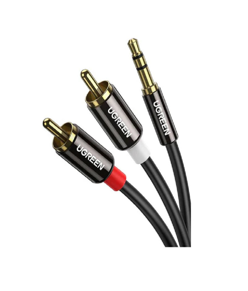 UGREEN 3,5mm auf 2x RCA Audiokabel AV116 3 m – Schwarz