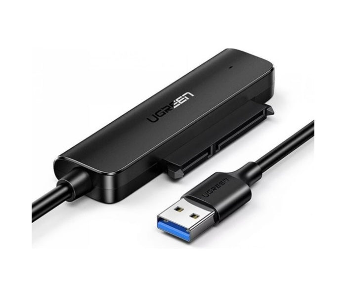 UGREEN USB 3.0 auf SATA 3.0 Adapter für 2,5" SSD/HDD – Schwarz