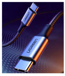 UGREEN USB-C auf USB-C Kabel US316 100W PD 3 m – Schwarz