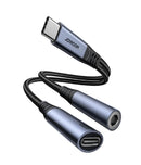 Joyroom USB-C auf USB-C + 3.5mm Audioadapter (SY-C02)