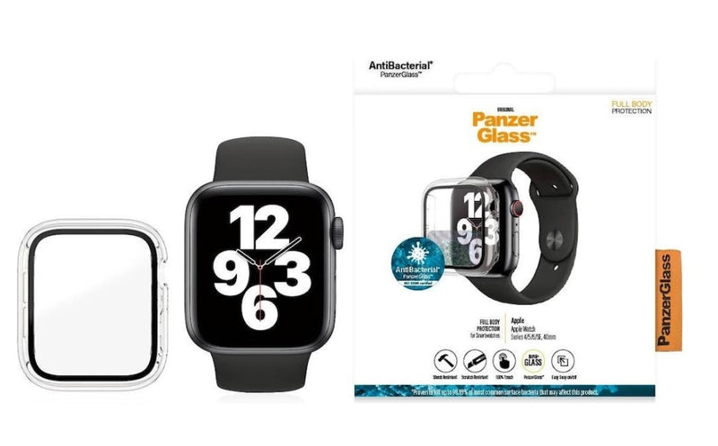 PanzerGlass Apple Watch Ganzkörpergehäuse klar, für Apple Watch 4/5/6/SE (40 mm)