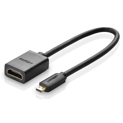 UGREEN Micro HDMI auf HDMI Adapter 10 cm (Typ D auf A) – Schwarz