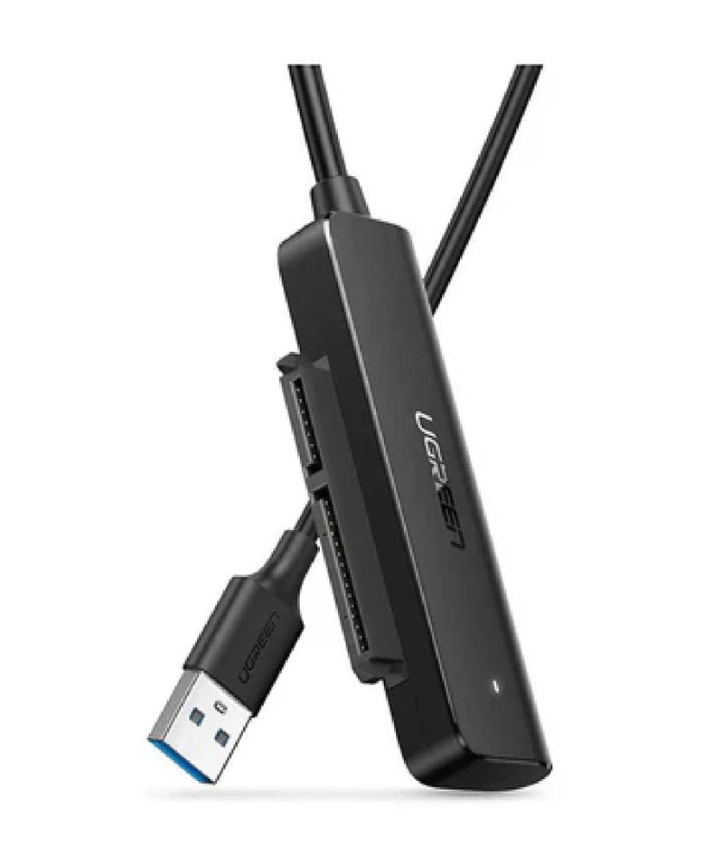 UGREEN USB 3.0 auf SATA 3.0 Adapter für 2,5" SSD/HDD – Schwarz