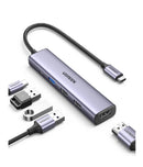UGREEN USB-C 5-in-1 Hub CM478 Aluminiumlegierung – Silber