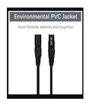 UGREEN XLR Stecker auf XLR Stecker Audiokabel 1 m – Schwarz