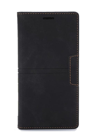 Magnetische Leder Portemmani Klapp Hülle Case für Google Pixel 6 Pro - Schwarz