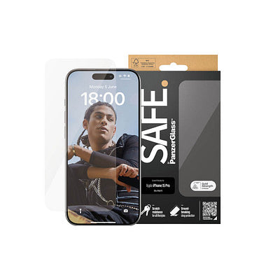 PanzerGlass Safe Displayschutzfolie 6,1" Pro Ultra-Wide Fit (1 Stück) iPhone 15 Pro