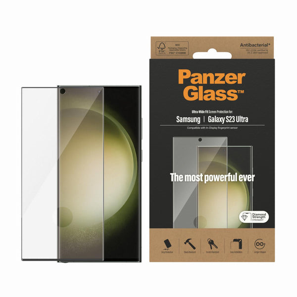 PanzerGlass Ultra Wide Fit 1 Stück, Galaxy S23 Ultra