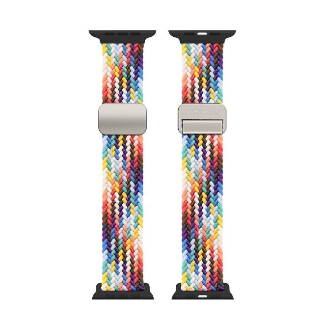 Dux Ducis Mixture Pro Armband für Apple Watch 38 mm / 40 mm / 41 mm Nylon - Regenbogen