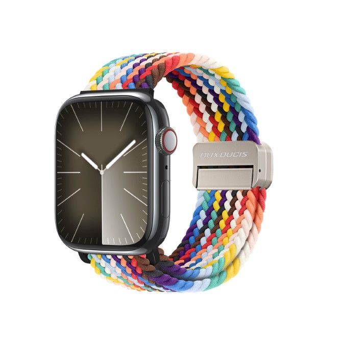 Dux Ducis Mixture Pro Armband für Apple Watch 38 mm / 40 mm / 41 mm Nylon - Regenbogen