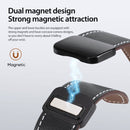 Dux Ducis YA Armband für Apple Watch 42 mm / 44 mm / 45 mm / 49 mm Echtleder - Schwarz