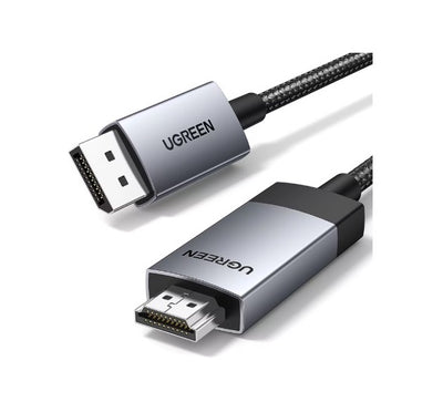 UGREEN DisplayPort auf HDMI Kabel 4K 1 m – Silber