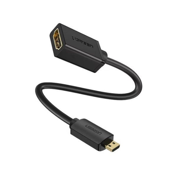 UGREEN Micro HDMI auf HDMI Adapter 10 cm (Typ D auf A) – Schwarz