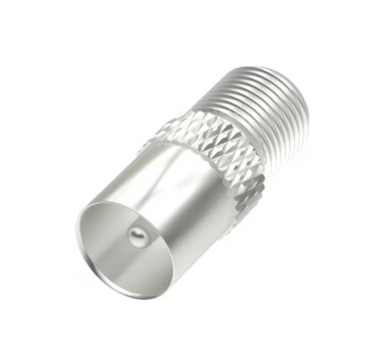 Hama SAT-Adapter – F-Kupplung für Satellitenkabelverlängerung