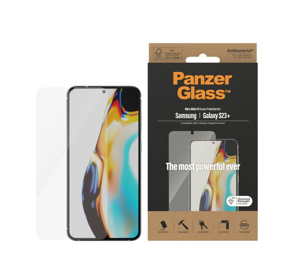 PanzerGlass Ultra-Weit Fit Screen Protector (1 Stück), Samsung Galaxy S23+