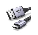 UGREEN Mini HDMI auf HDMI Kabel 2 m (Typ C auf A) – Silber